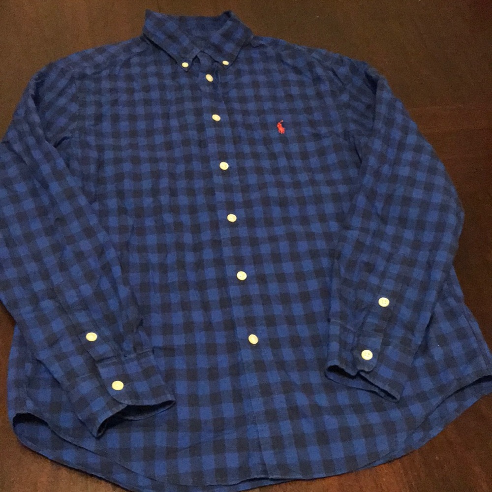 Boys long sleeve Ralph Lauren button up shirt